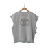 happy99 Ecko Unltd メタリック 3D ロゴ カットオフ カスタム クロップド ノースリーブ カットソー メンズ import:L
