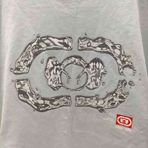 happy99 Ecko Unltd メタリック 3D ロゴ カットオフ カスタム クロップド ノースリーブ カットソー メンズ import:L