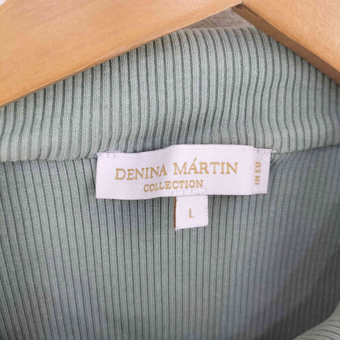 DENINA MARTIN ポロ襟 ジップワンピース レディース L