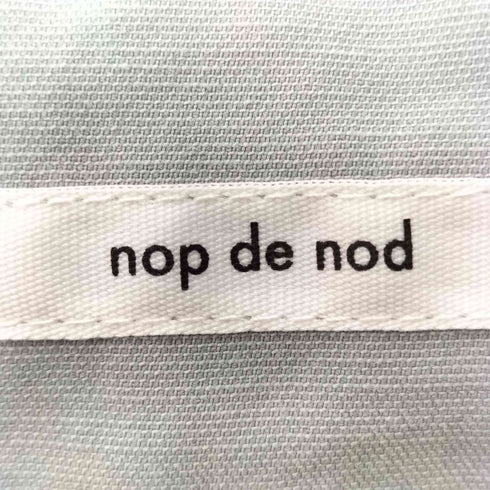 ノップデノッド nop de nod ポリエステルコットンリネンツイルラップパンツ レディース