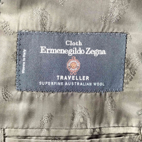 エルメネジルドゼニア Ermenegildo Zegna SHITATE 2B ウール ストライプ柄 スーツセットアップ メンズ