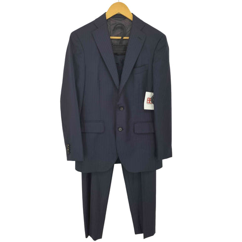 ロロピアーナ Loro Piana SHITATE 2B ウール ストライプ柄 スーツセットアップ メンズ