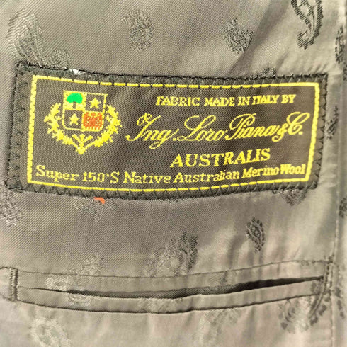 ロロピアーナ Loro Piana SHITATE 2B ウール ストライプ柄 スーツセットアップ メンズ