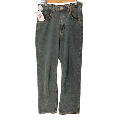 ザラ ZARA ACID WASH STRAIGHT バギーデニム メンズ FR:38-40