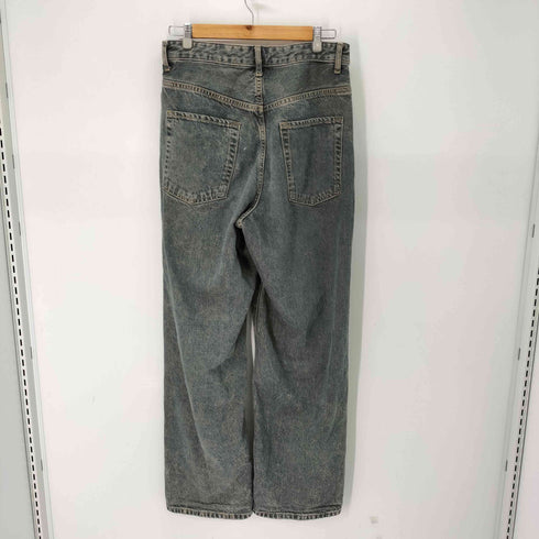 ザラ ZARA ACID WASH STRAIGHT バギーデニム メンズ FR:38-40