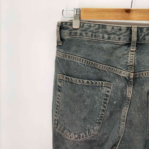 ザラ ZARA ACID WASH STRAIGHT バギーデニム メンズ FR:38-40