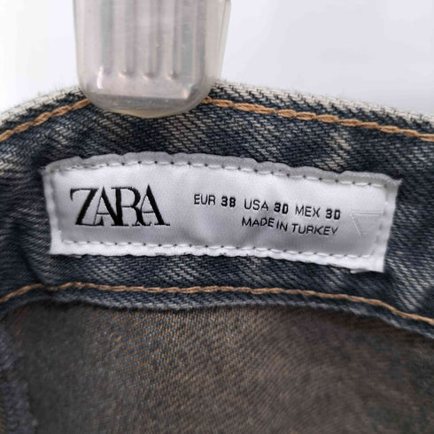 ザラ ZARA ACID WASH STRAIGHT バギーデニム メンズ FR:38-40