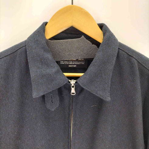 アダムエロペ Adam et Rope HYBRID TWEED ダブルジップツイードスイングトップ メンズ JPN:M