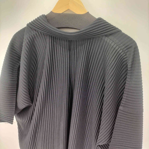 オムプリッセイッセイミヤケ HOMME PLISSE ISSEY MIYAKE ボタンフライ プリーツ シャツ メンズ JPN:3