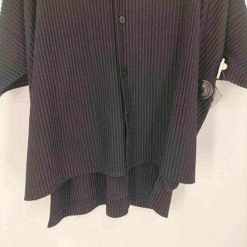 オムプリッセイッセイミヤケ HOMME PLISSE ISSEY MIYAKE ボタンフライ プリーツ シャツ メンズ JPN:3