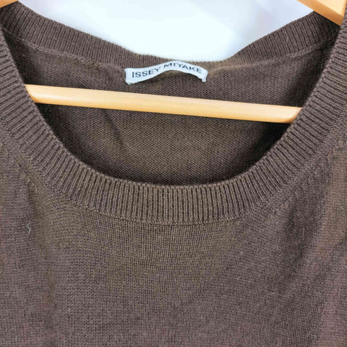 イッセイミヤケ ISSEY MIYAKE 90S~00S 銀タグ コットンシルク ニット ワンピース レディース JPN:M