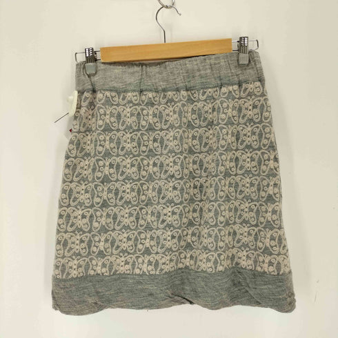 ツモリチサト TSUMORI CHISATO 蝶柄 レースデザイン スウェットミニスカート レディース JPN:2