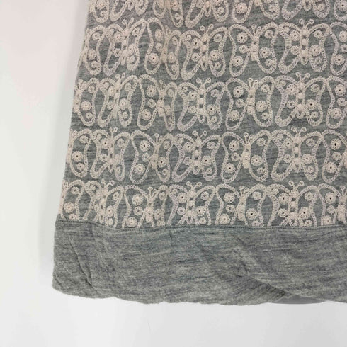 ツモリチサト TSUMORI CHISATO 蝶柄 レースデザイン スウェットミニスカート レディース JPN:2
