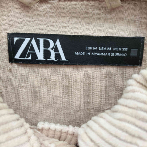 ザラ ZARA コーデュロイ デニム ジャケット メンズ import:M