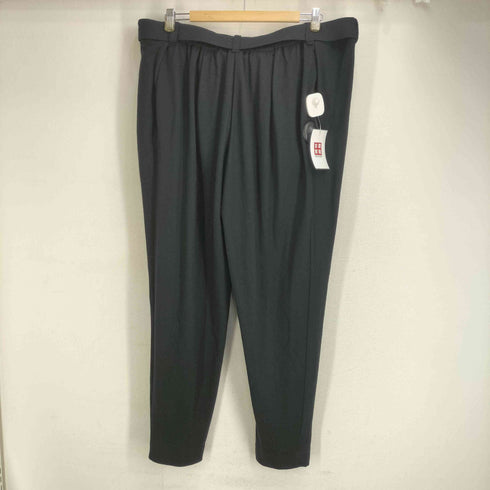イッセイミヤケメン ISSEY MIYAKE MEN 80S 筆タグ ウール100 ベルテッド スラックスタックパンツ レディース JPN:M
