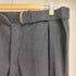 イッセイミヤケメン ISSEY MIYAKE MEN 80S 筆タグ ウール100 ベルテッド スラックスタックパンツ レディース JPN:M