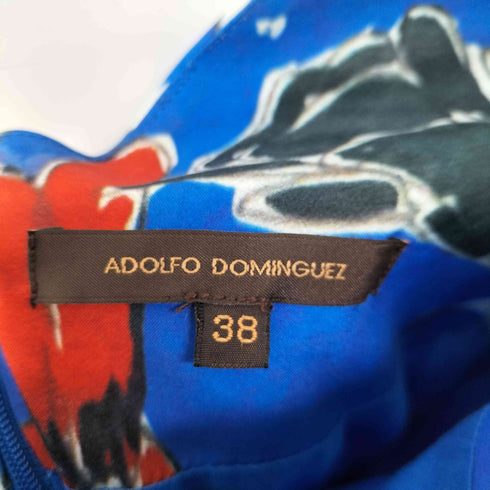 アドルフォドミンゲス ADOLFO DOMINGUEZ 花柄 ベルト付 ワンピース レディース EUR:38