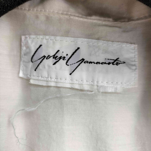 ヨウジヤマモト Yohji Yamamoto 90S ボタンダウン スリット シャツワンピース レディース