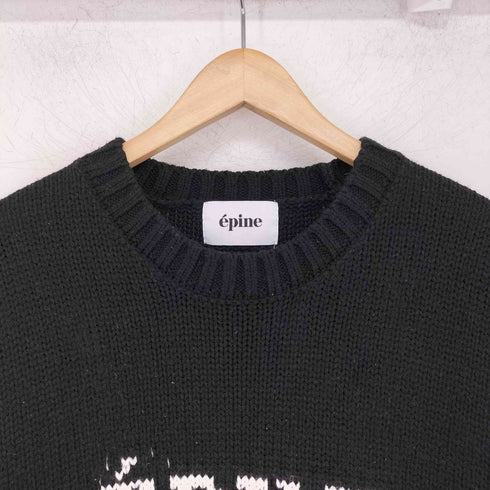 エピヌ epine ロゴデザインニット big knit レディース