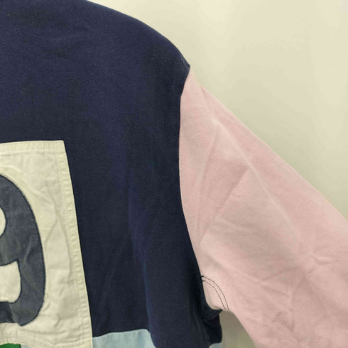 ポロバイラルフローレン Polo by RALPH LAUREN 90s 背番号 L/S マルチカラー ラガーシャツ メンズ import:L