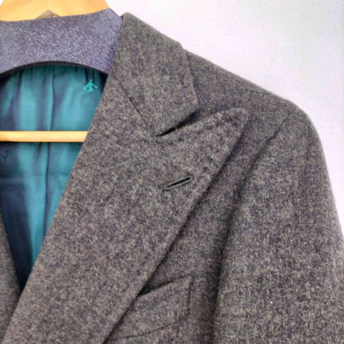 イザイア ISAIA カシミヤ混ウールダブルブレストテーラードジャケット メンズ EUR:44