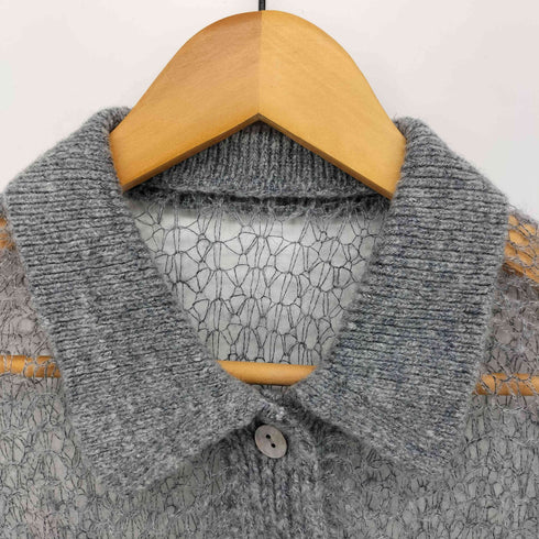 メゾンスペシャル MAISON SPECIAL 24AW SHEER KNIT SHIRT シアー ニット シャツ レディース FREE