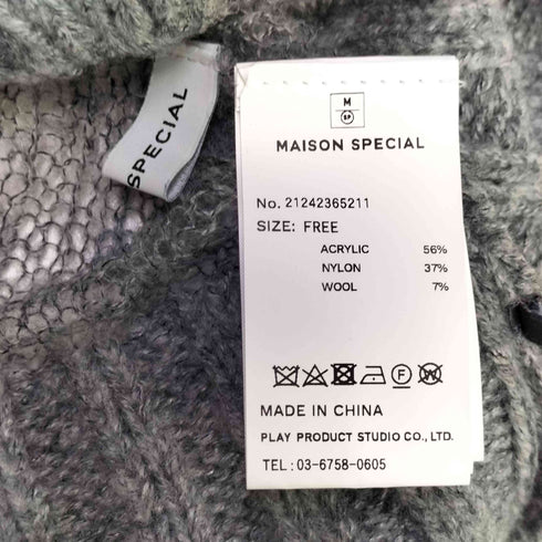 メゾンスペシャル MAISON SPECIAL 24AW SHEER KNIT SHIRT シアー ニット シャツ レディース FREE