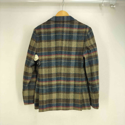 ラルディー二 LARDINI イタリア製 ウール100 チェック テーラードジャケット メンズ UK:36