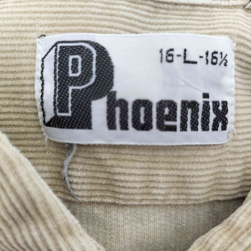 Phoenix 細畝 コーデュロイ レギュラーカラー シャツ メンズ import:L