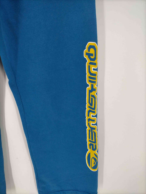 クイックシルバー Quiksilver 90-00S ロゴ プリント ワイドレッグ バギー スウェット パンツ 裾ドローコード Y2K メンズ