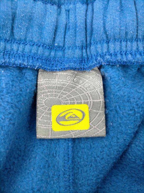 クイックシルバー Quiksilver 90-00S ロゴ プリント ワイドレッグ バギー スウェット パンツ 裾ドローコード Y2K メンズ