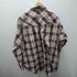 PLAINS チェック L/S ウエスタン シャツ メンズ import:XL