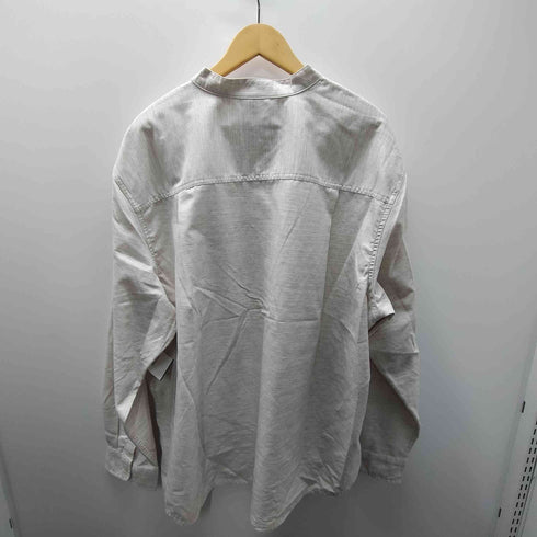 ジョンブレア JOHN BLAIR 90S L/S ハーフジップ ノーカラー ポリ レーヨン シャツ メンズ 2XL