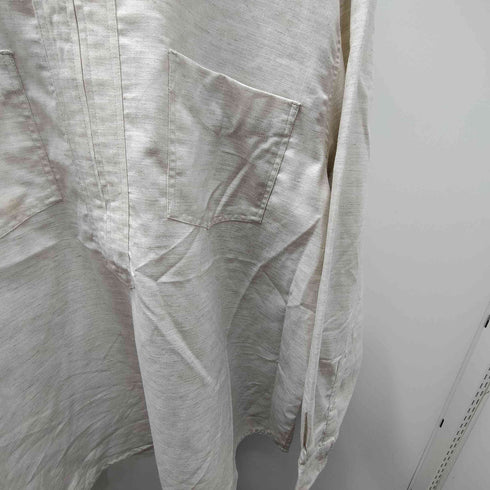ジョンブレア JOHN BLAIR 90S L/S ハーフジップ ノーカラー ポリ レーヨン シャツ メンズ 2XL