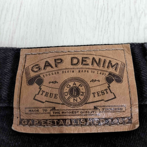 ギャップデニム GAP DENIM USA製 OLD BAGGY FIT ブラックデニムショーツ メンズ 31