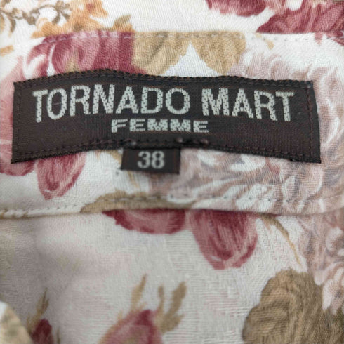 トルネードマートファム TORNADO MART FEMME 花柄 バラ柄ボタンシャツ y2k レディース JPN:38