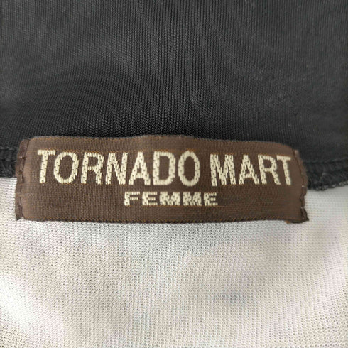 トルネードマート TORNADO MART メッシュフーデッドボーダーカーディガン y2k レディース