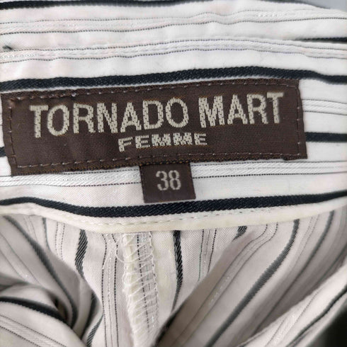 トルネードマートファム TORNADO MART FEMME ラメストライプシャツ y2k レディース JPN:38