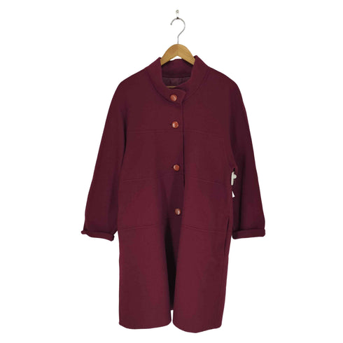 pure cashmere ハンドメイド スタンドカラーコート レディース