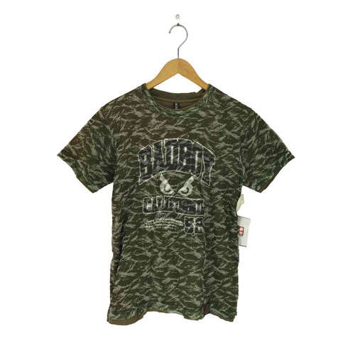 バッドボーイ BADBOY Y2K 迷彩 メッシュ ロゴTシャツ レディース JPN:S