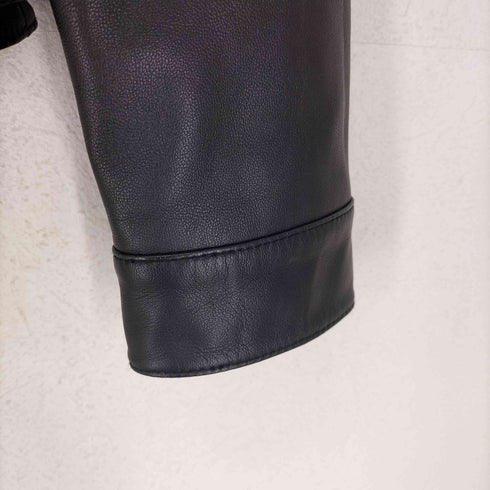 lamb leather シングルライダースジャケット レディース JPN:2