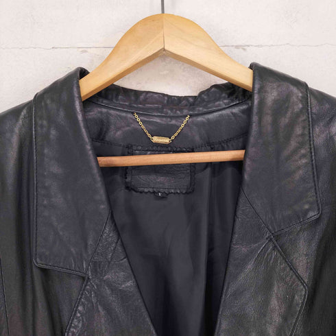 lamb leather ダブルテーラードジャケット レディース FREE