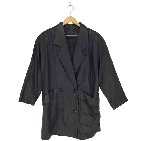 modaitaliana lamb leather ダブルテーラードジャケット レディース JPN:9号