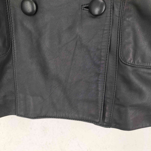 modaitaliana lamb leather ダブルテーラードジャケット レディース JPN:9号
