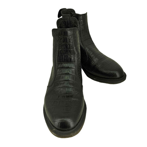 ドクターマーチン Dr.Martens FLORA 型押しサイドゴアレザーブーツ メンズ EUR:42