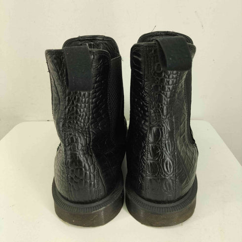 ドクターマーチン Dr.Martens FLORA 型押しサイドゴアレザーブーツ メンズ EUR:42