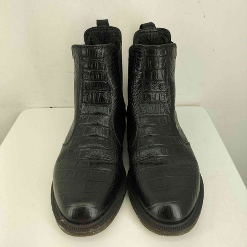 ドクターマーチン Dr.Martens FLORA 型押しサイドゴアレザーブーツ メンズ EUR:42