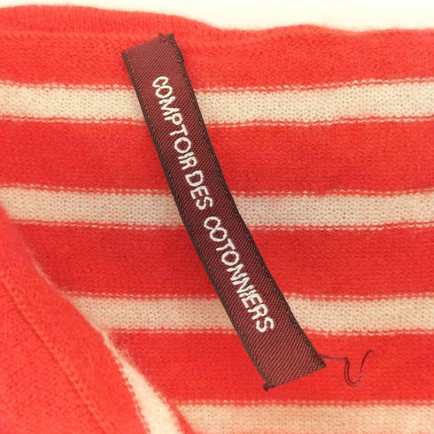 コントワーデコトニエ COMPTOIR DES COTONNIERS cashmere カシミヤ100% ボーダーセーター レディース JPN:XS