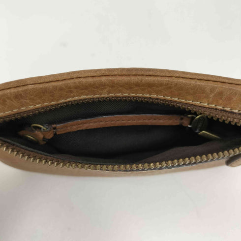 コーチ COACH ロゴ 刻印 レザー シボ革 ポーチ レディース