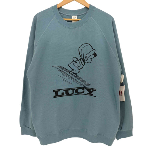 ピーナッツ PEANUTS 両面 US キャラクタープリント クルーネック ラグラン スウェット メンズ import:XL